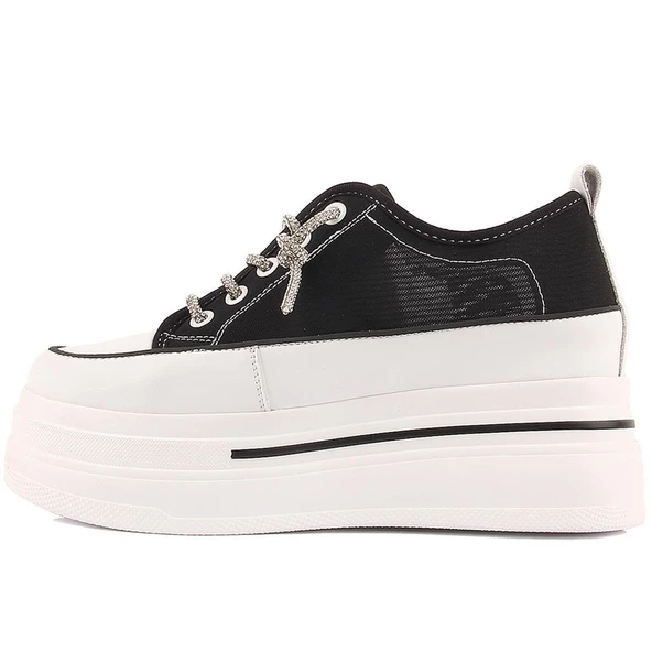 Kadın Yüksek Taban Transparan Bayez Sneakers - 11