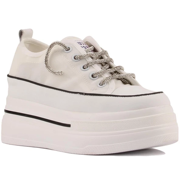 Kadın Yüksek Taban Transparan Bayez Sneakers - 4