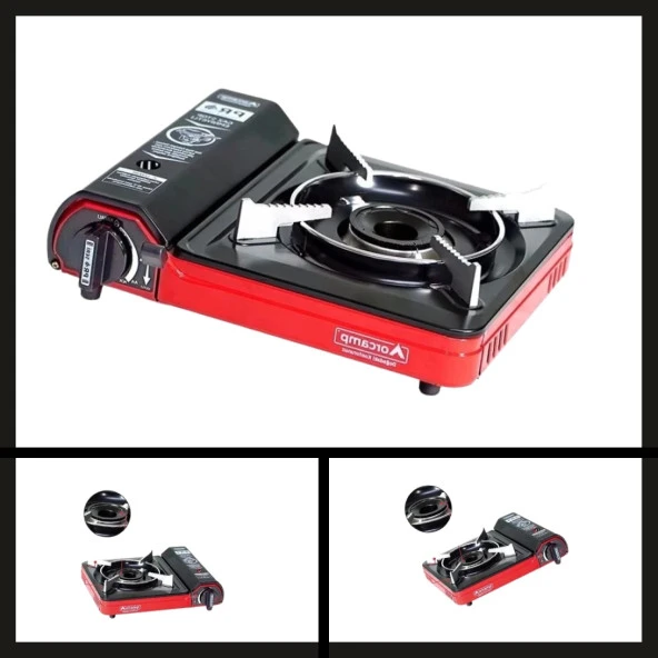 Uyguna-Yakala Kırmızı Ck-505 Orcamp Tekli Portatik Ocak-YKT.160 - Resim 2