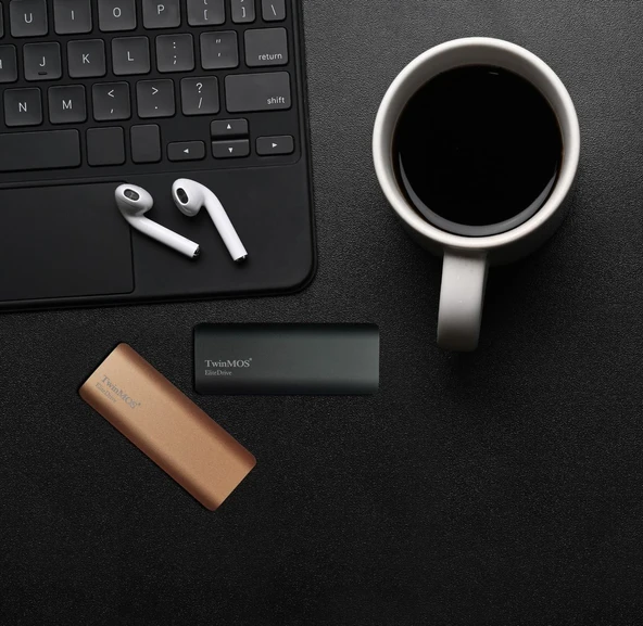 TwinMOS 1 TB Taşınabilir External SSD USB 3.2/Type-C (Dark Grey) - 3