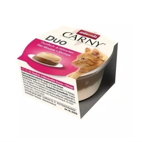 Animonda Carny Duo Ton Balığı ve Tavuklu Mousse Kedi Konservesi 70 Gr