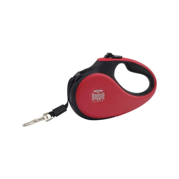 Doggie Soft Serisi Otomatik Uzatma Tasması XS 12kg 3mt Kırmızı - 2