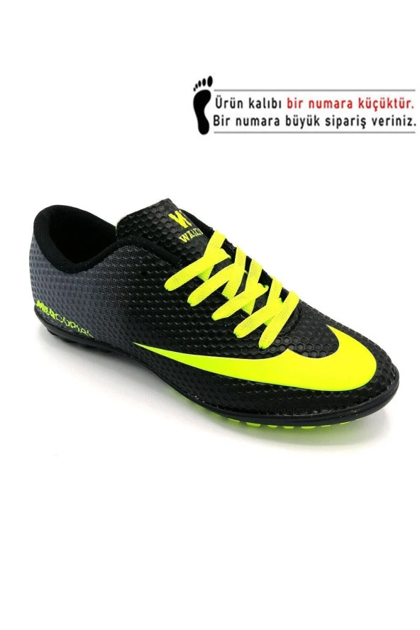 Walked 401 Siyah Sarı Futbol Halısaha Ayakkabısı 31-35 - 3