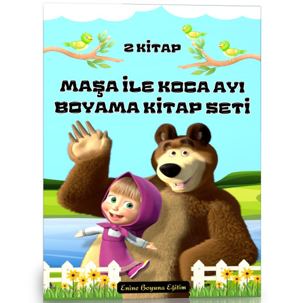 Maşa ile Koca Ayı Boyama Kitap Seti (2 Kitap)