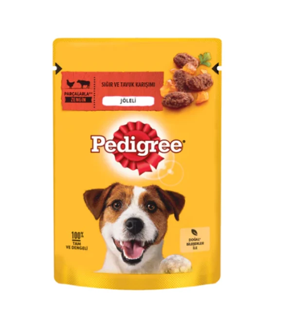 Pedigree Pouch Sığır Etli ve Tavuklu Yetişkin Köpek Konservesi 100 Gr