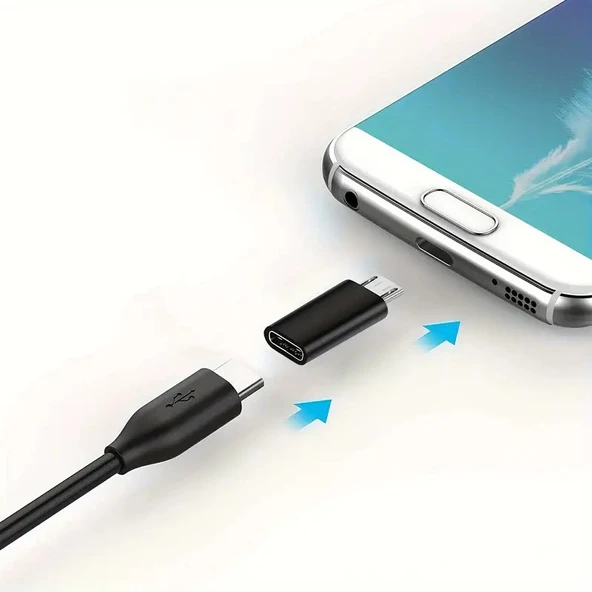 Elektronikucuz Type-C Micro USB Çevirici Typec Micro USB Dönüştürücü Typec Dişi Micro USB Erkek Çevirici Type-c Dişi Micro USB Erkek Çevirici Type-C to Micro Usb - 7