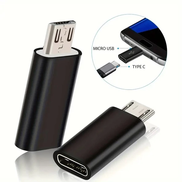 Elektronikucuz Type-C Micro USB Çevirici Typec Micro USB Dönüştürücü Typec Dişi Micro USB Erkek Çevirici Type-c Dişi Micro USB Erkek Çevirici Type-C to Micro Usb - 2