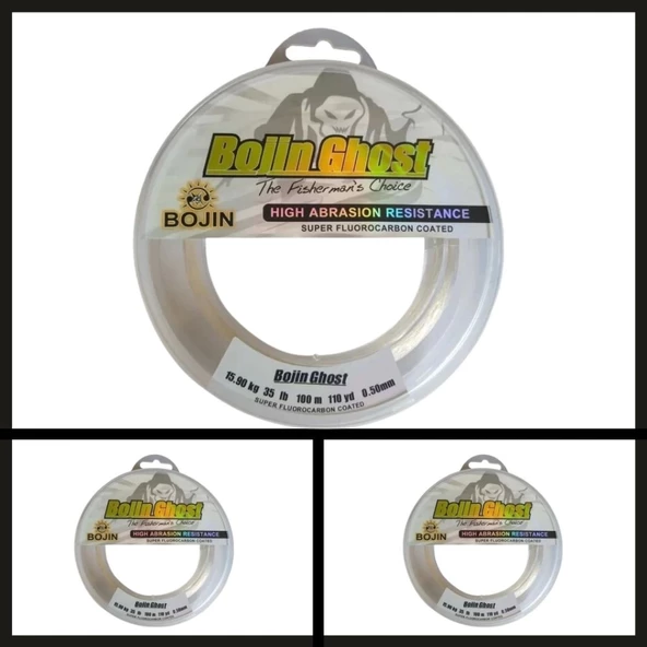 Uyguna-Yakala 100 Mt 0.25 Mm Bojin Ghost Fluorocarbon Misina-PO.129 - 2