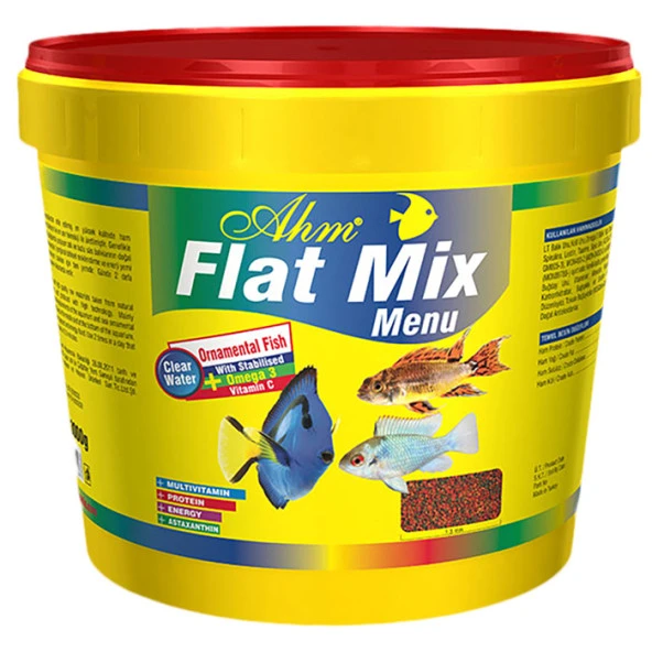 AHM Flat Mix Menu 100 Gr Poşette Gönderilir.  Resim Kovasına Aitdir.  Skt : 11/2026
