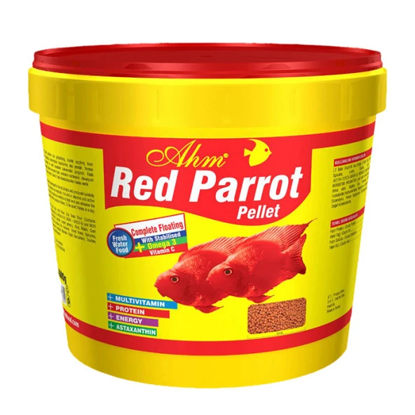 AHM Red Parrot Pellet 100 Gr Poşette Gönderilir.  Resim Kovasına Aitdir.  Skt: 12/2026