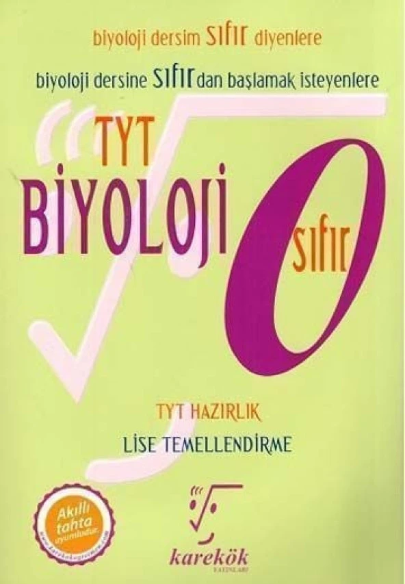 Karekök Yayınları TYT Biyoloji Sıfır