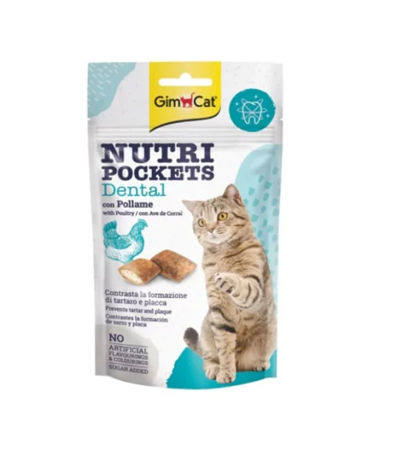 GimCat Nutri Pockets Kedi Ödülü Dental 60Gr