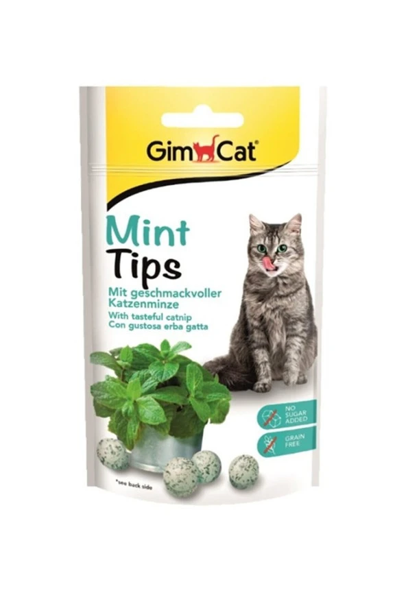 GimCat Mint Tips Ödül Tableti 40 Gr - Resim 1