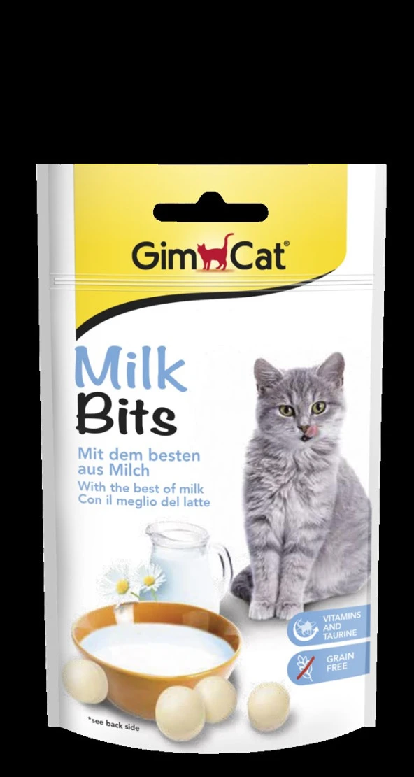 GimCat MilkBits Sütlü Ödül Tableti 40gr