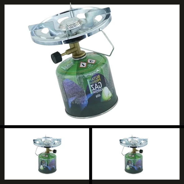 Uyguna-Yakala + 450 Gr Kartuş K-500-450 Vidalı Kamp Ocağı-YKT.126 - Resim 2