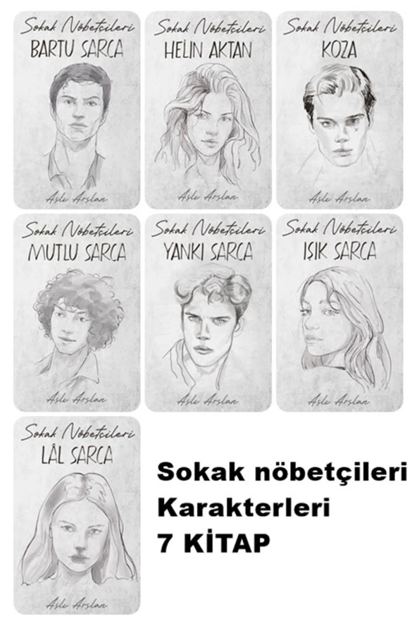 Sokak Nöbetçileri Karakter Günlükleri Serisi Mutlu -Yankı -Koza -Lal -Işık -Helin Aktan-Bartu Sarca