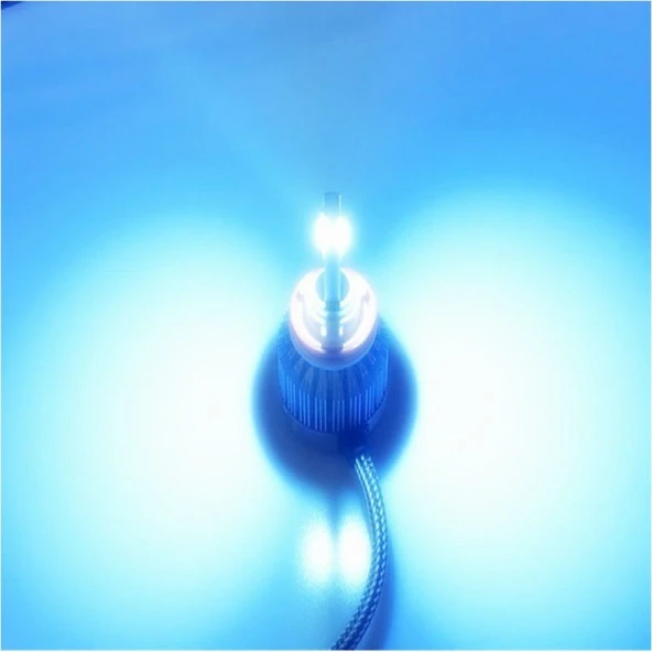 LED Far Ampulü için H11-3500Lmx2-30W-12V Buz Mavisi / Laam705 - Resim 2