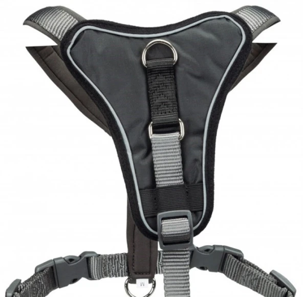 Trixie Köpek Premium Göğüs Tasması, XS:33-42cm/10mm, Gri - Resim 2