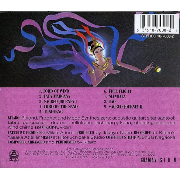 KITARO - TUNHUANG (CD) (1985) - 2