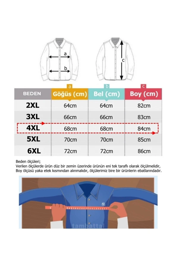 Büyük Beden Erkek Gömlek Kısa Kol Pembe Çizgili - 4