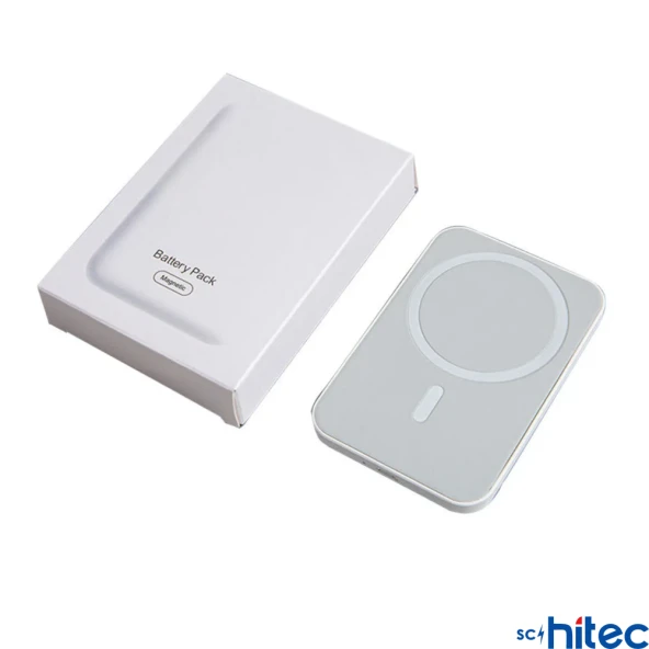 ScHitec 5000mAH MagSafe Powerbank Beyaz - 2