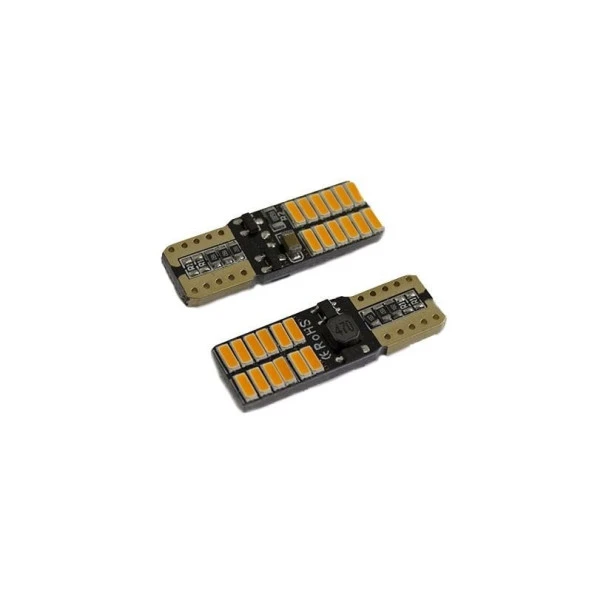 T10 LED Ampul için 24 Smd Canbus Turuncu 2Li Set 12V / Laam627-3 ürün görseli