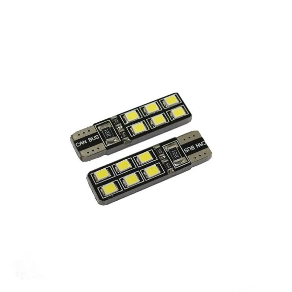 T10 LED Ampul için Canbus Beyaz 2Li Set 12V / Laam626