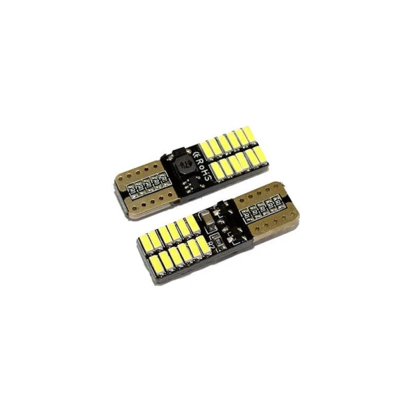 Dekoratif LED Ampul için T10 24 Smd Canbus Beyaz 12V/ Laam627