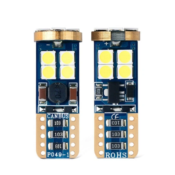 LED Ampul T10-12Smd için Canbus Beyaz 2Li Set 12V / Laam629