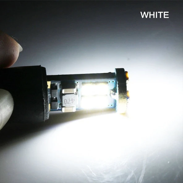 LED Ampul T10-12Smd için Canbus Beyaz 2Li Set 12V / Laam629 - Resim 2