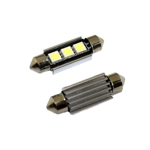 Ledli Dekoratif Sofit için Ampul 2X3 Smd Canbus Beyaz 12V/Laam153 ürün görseli