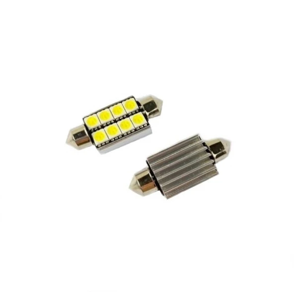 Ledli Dekoratif Sofit için Ampul 2X8 Smd Canbus Beyaz 12V/Laam163