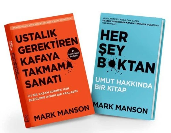 Ustalık Gerektiren Kafaya Takmama Sanatı ve Her Şey Boktan Kitap Seti - 2 Kitap Takım