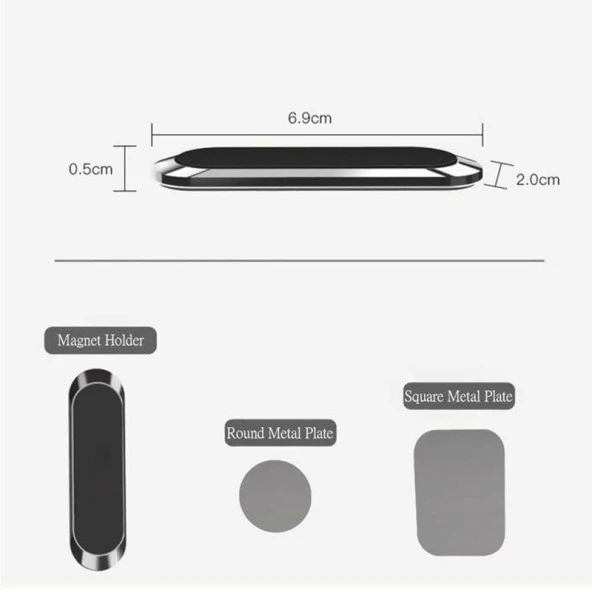 Araç İçi Mıknatıslı için Telefon Tutacağı / Syte168 - 4