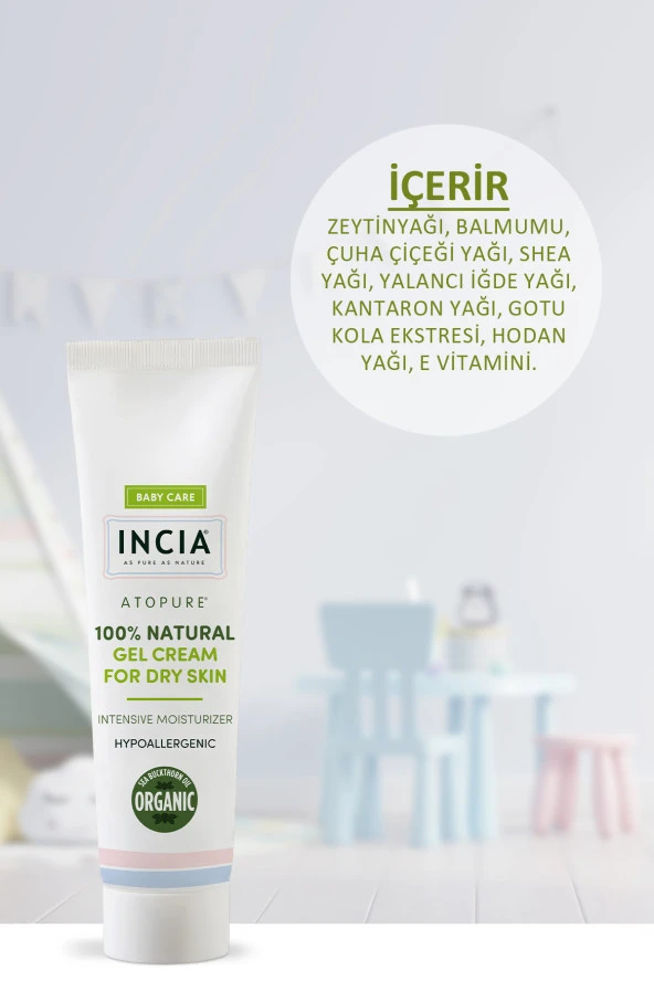 INCIA 100 Doğal Atopiğe Eğilimli Ciltler İçin Jel Krem Çok Kuru Ciltler İçin Yalancı İğde Yağı 60 ml - 4