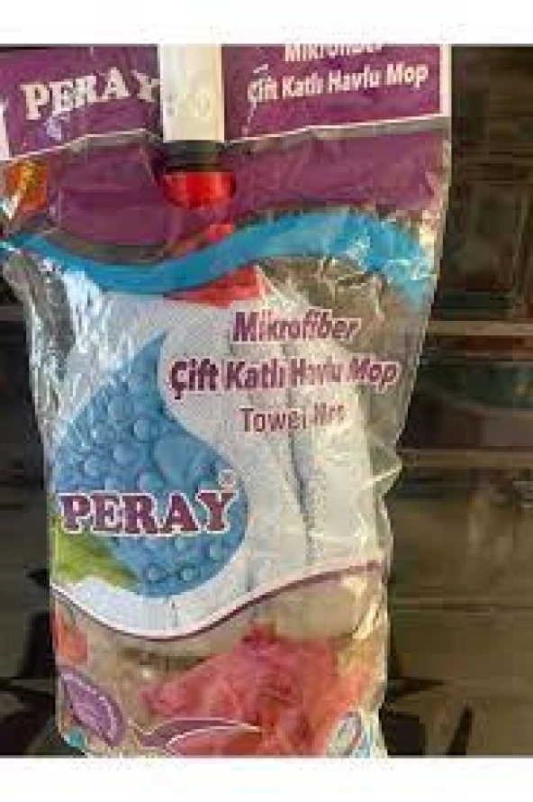 PERAY Mikrofiber Çift Katlı Havlu Mop