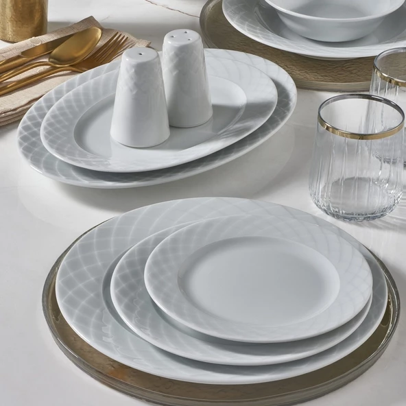 GÜRAL PORSELEN Alfa 60 Parça 12 Kişilik Yemek Takımı - 3