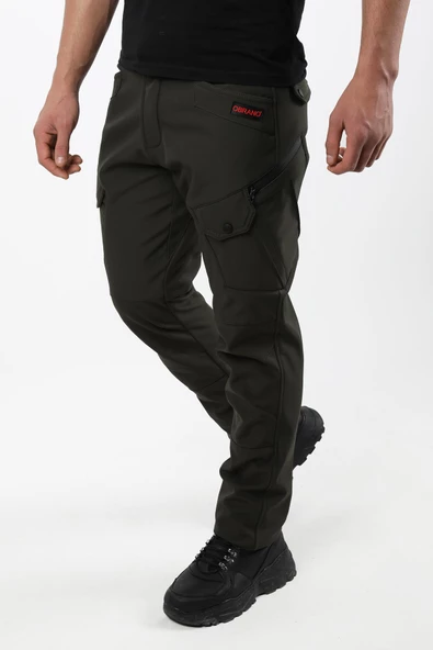 Obrano Outdoor Softshell Tactical Pantolon Su Rüzgar Geçirmez İçi Polarlı - 6
