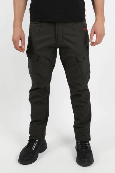 Obrano Outdoor Softshell Tactical Pantolon Su Rüzgar Geçirmez İçi Polarlı - 5