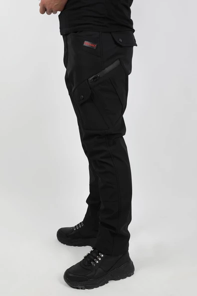 Obrano Outdoor Softshell Tactical Pantolon Su Rüzgar Geçirmez İçi Polarlı - 4