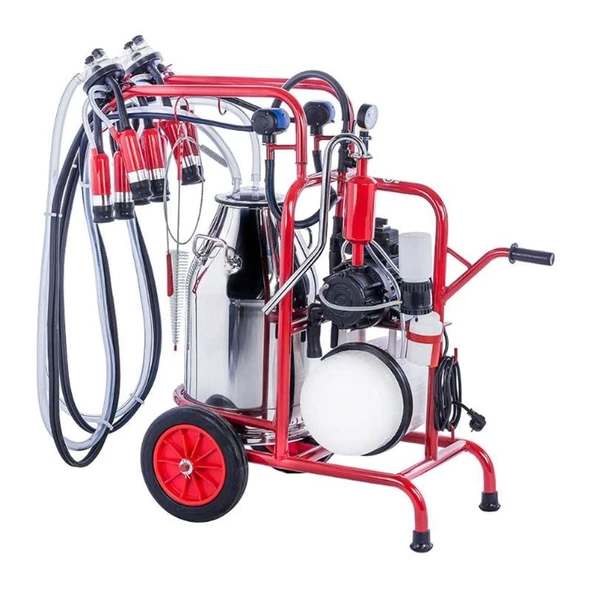 Kurtsan Km04097 Çift Sağım Tek Güğüm Süt Sağım Makinesi 40 Litre (yağlı)