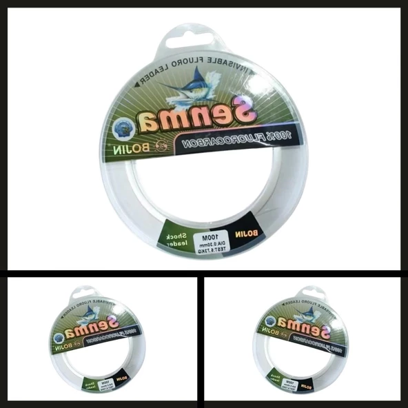 Uyguna-Yakala 100 Mt 0.30 Mm Bojin Senma %100 Fluorocarbon Misina-PO.238 - Resim 2