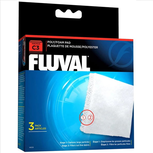 Fluval C3 Filtre Süngeri (3 Lü)