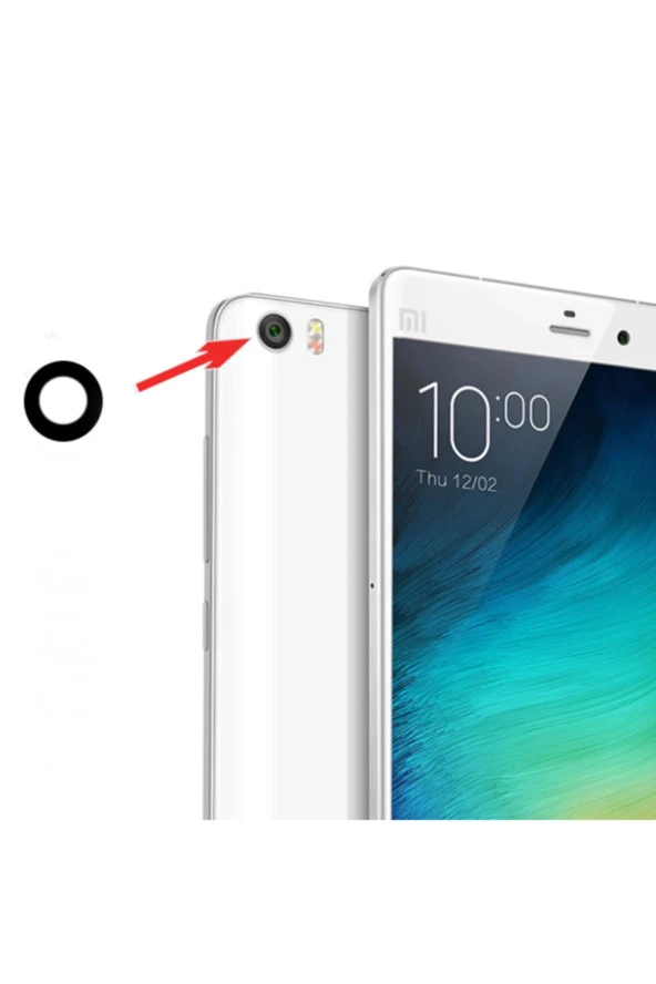 Xiaomi Mi Note 1 Uyumlu Kamera Lens-siyah