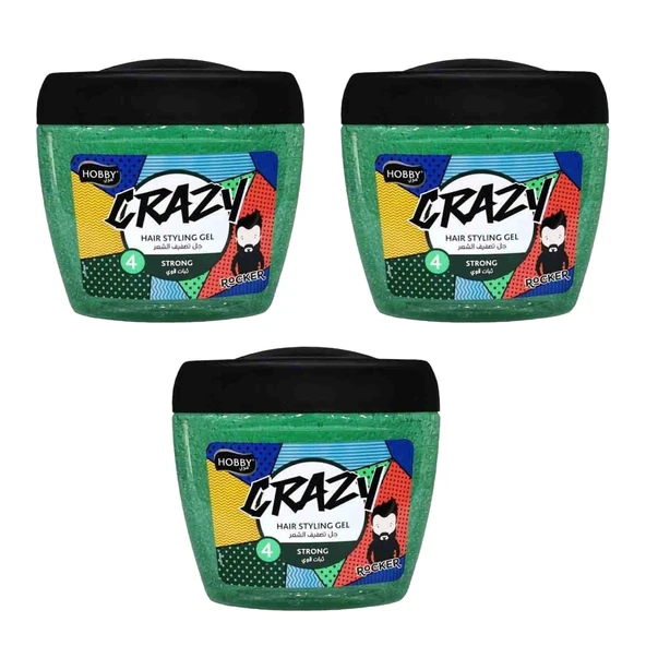 Hobby Crazy Sert Saç Jölesi 700 ml X 3 Adet