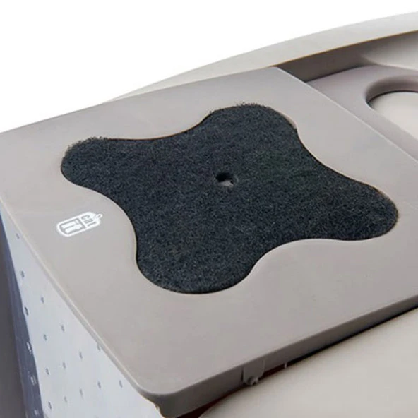 Catit Kapalı Kedi Tuvalet Kabini Gri - Resim 2