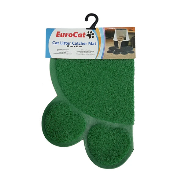 EuroCat Kedi Paspası Koyu Yeşil 60x45 Cm