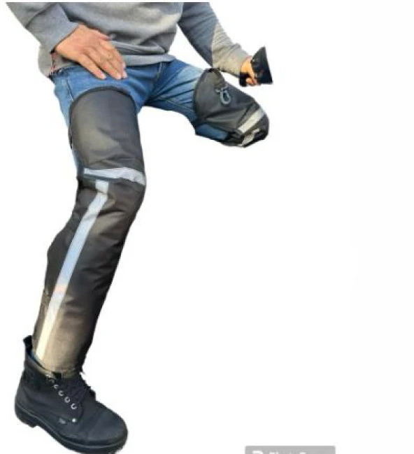 BİKE SKY Bike Sky Bacak Rüzgar Koruma Kolay Giyimli Dizlik ( Motosiklet Çanta Sırt Dayama HEDİYELİ ) - 6