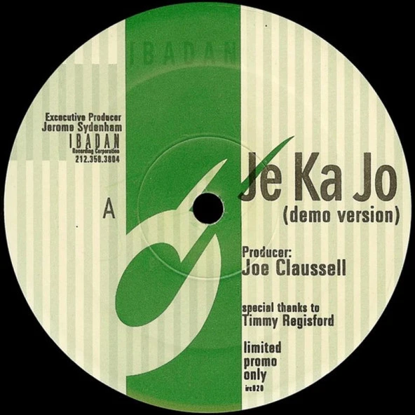 Joe Claussell – Je Ka Jo (Demo Version) Deep House Vinly Plak alithestereo