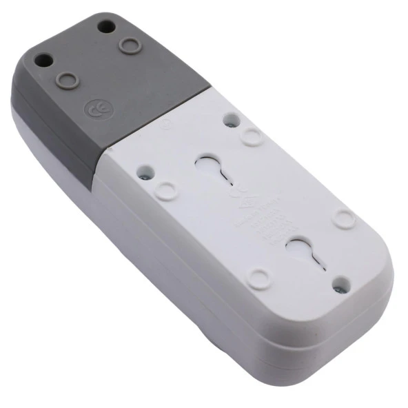 Anahtarlı 2li Grup Priz Klemensli Fiş Priz Topraklı Çoklu Grup Priz Çoğaltıcı İkili Kablosuz - 2